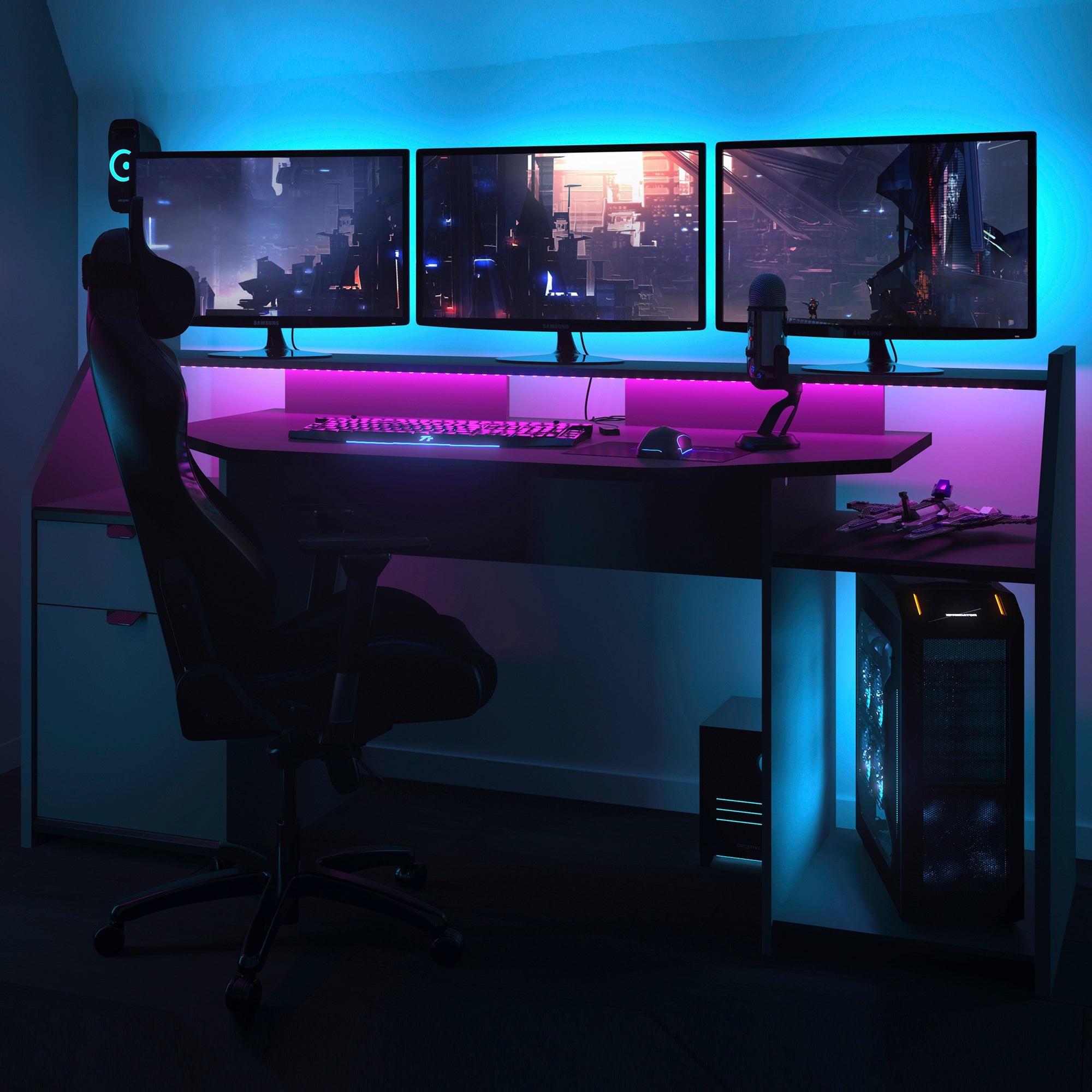 Parisot duo store gaming desk